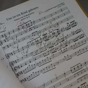 Streng geheim: unsere Partitur!