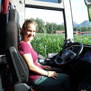 Studentin Wilbirg hat Lust aufs Busfahren...