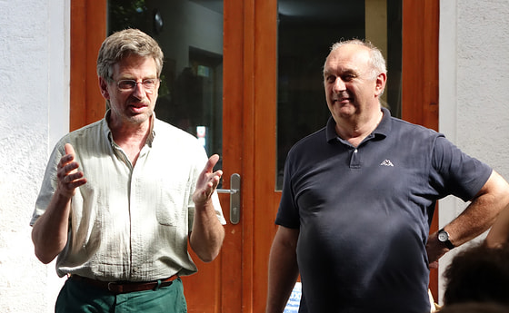 Orgelbaumeister Alois Linder und Wolfgang Kreuzhuber